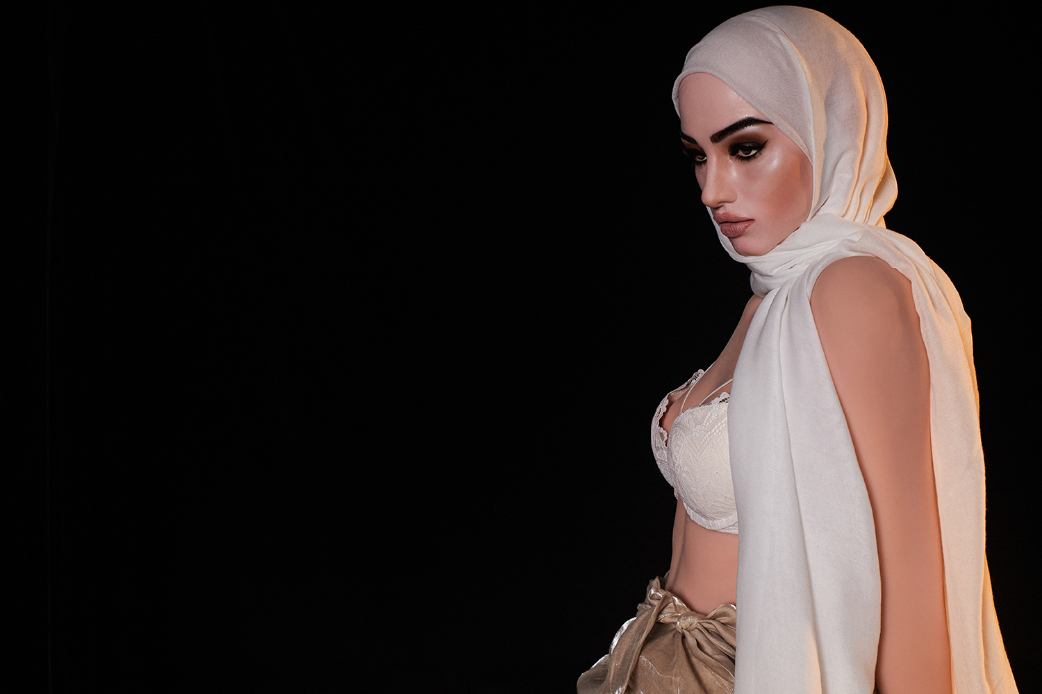 5ft8/177cm C Cup Silicone Head Middle East Sex Doll - Zara